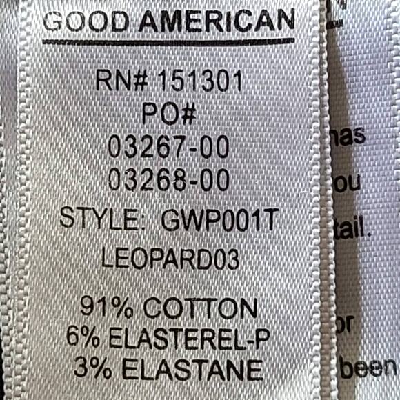 GOOD AMERICAN Good Waist Leopard Skinny Jeans GWP001T Women's Size 12/31 - Picture 10 of 11